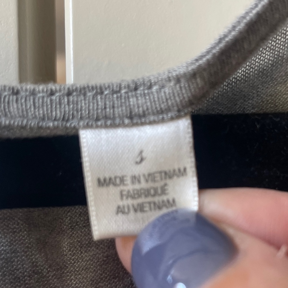 Sleeveless gray cotton dress - Picture 5 of 5